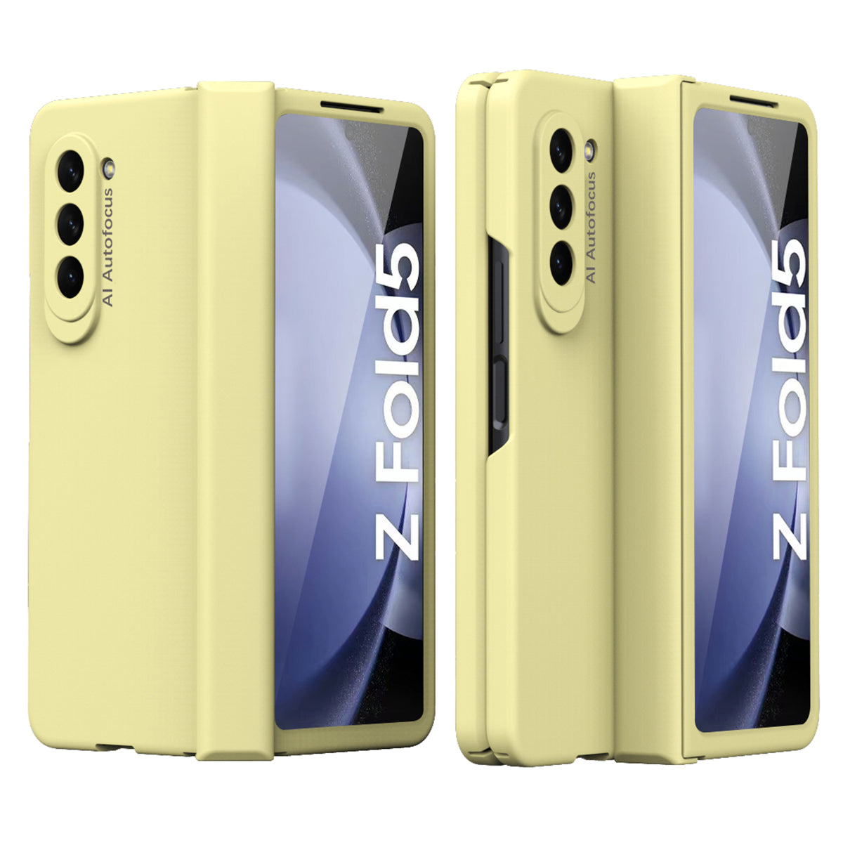 For Samsung Galaxy Z Fold5 5G Hinge Protection PC Phone Case Precise Cutout Anti-Scratch Cover with Tempered Glass Film For Samsung Galaxy Z Fold5 5G Hinge Protection PC Phone Case Precise Cutout Anti-Scratch Cover with Tempered Glass Film